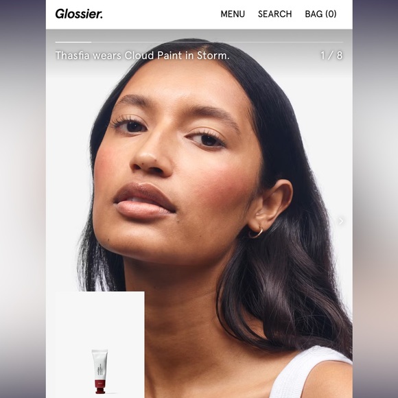 NEW - Glossier Cloud Paint Seamlesss Check Color in Storm - Picture 4 of 5